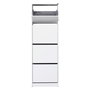 Hanah Home Zapatero Blanco con 4 Cajones